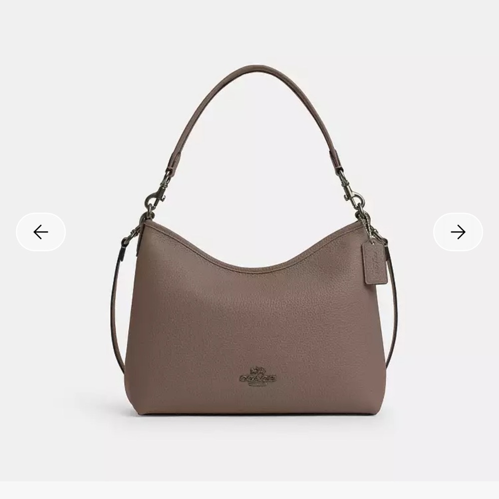 Like New Coach Laurel Shoulder bag in Dark Stone